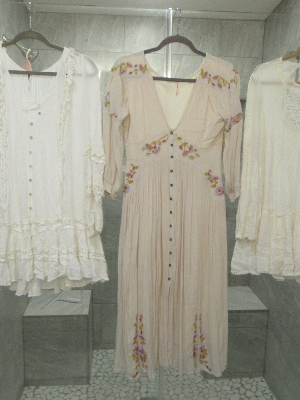 Lot of Three Free People Dresses - Two Babydoll Short S, XS - 1 Long Boho Maxi S